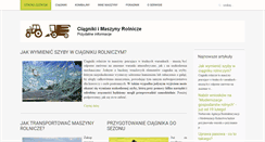 Desktop Screenshot of ciagniki-maszyny-rolnicze.pl